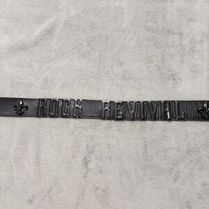 Rock Revival Black Embossed Leather Belt